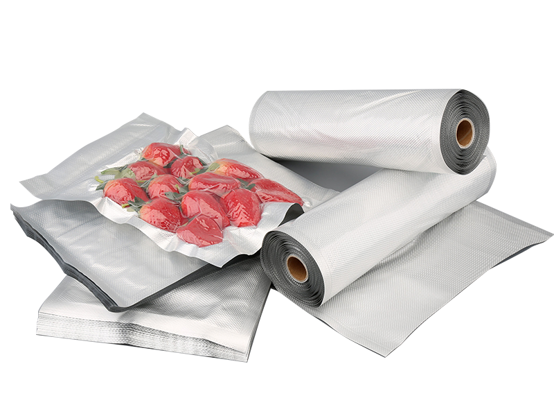 Aluminum-Clear Embossed Bags & Roll