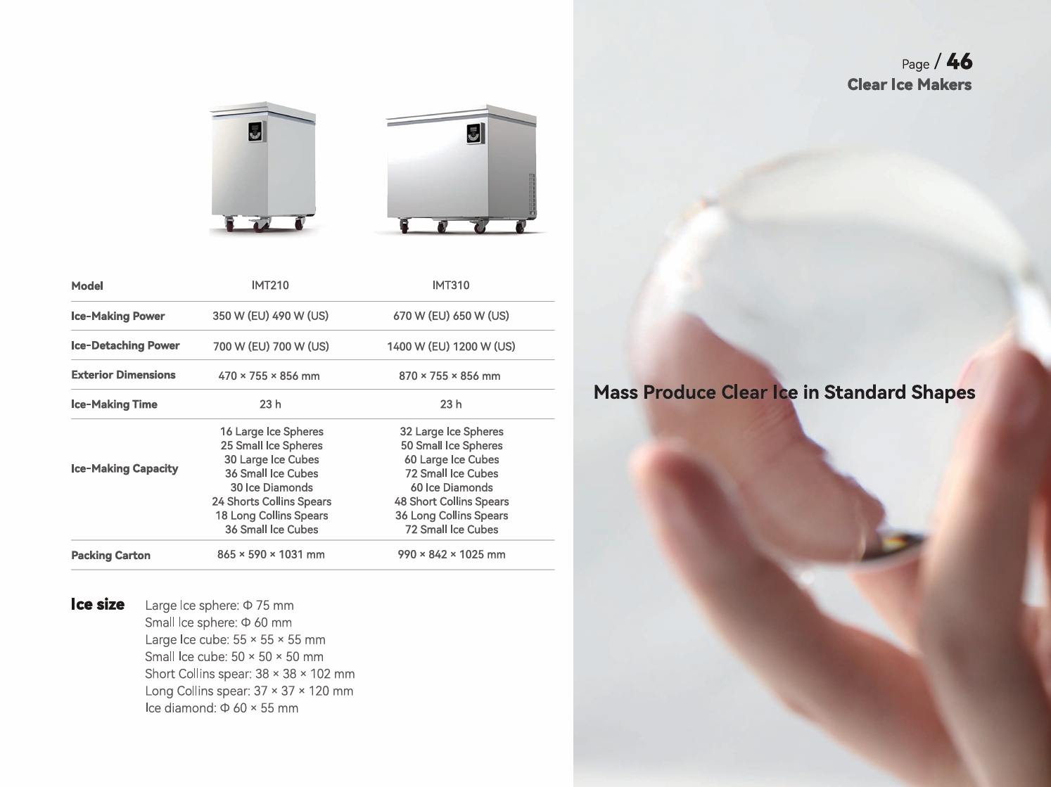 Argion Clear ice machine