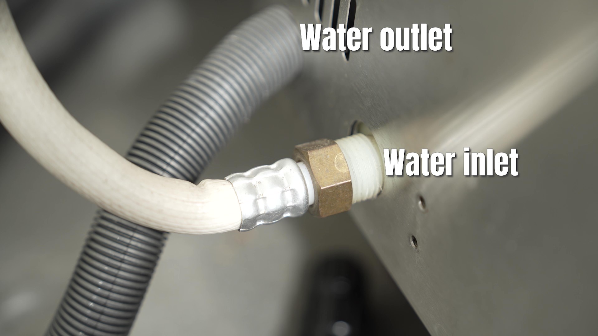 Step 1 water inlet and outlet of IMT300